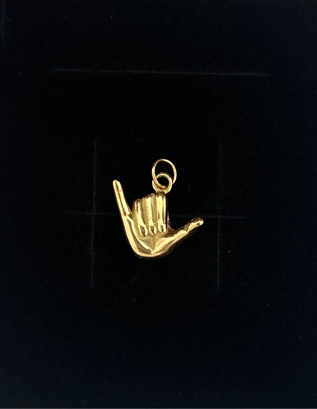 Gold Plated Stainless Steel Rock On Charm