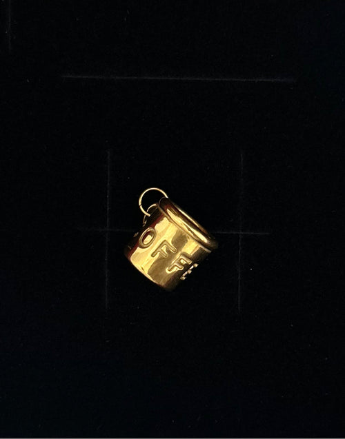 Coffee Gold Plated Stainless Steel Charm