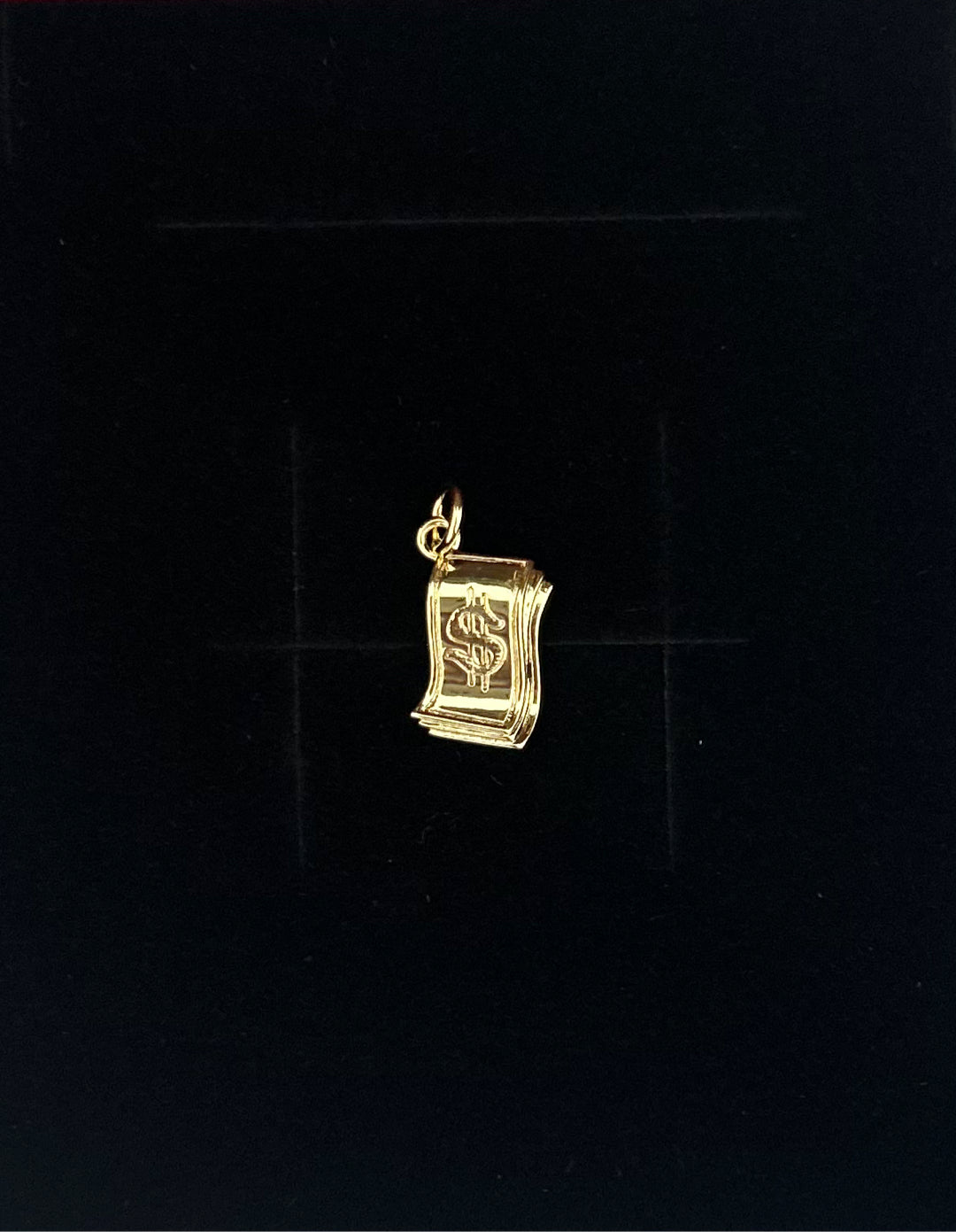 Money 💵 Gold Plated Brass Charm