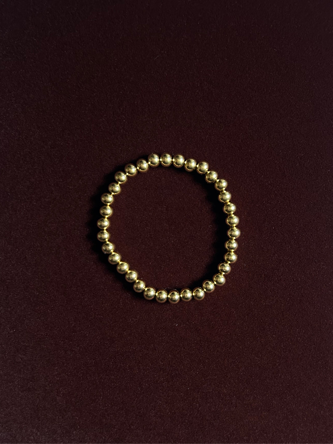 Solace Stainless Steel Beaded Stretchable Bracelet