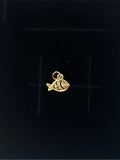 Mini Fish Gold Plated Brass Charm