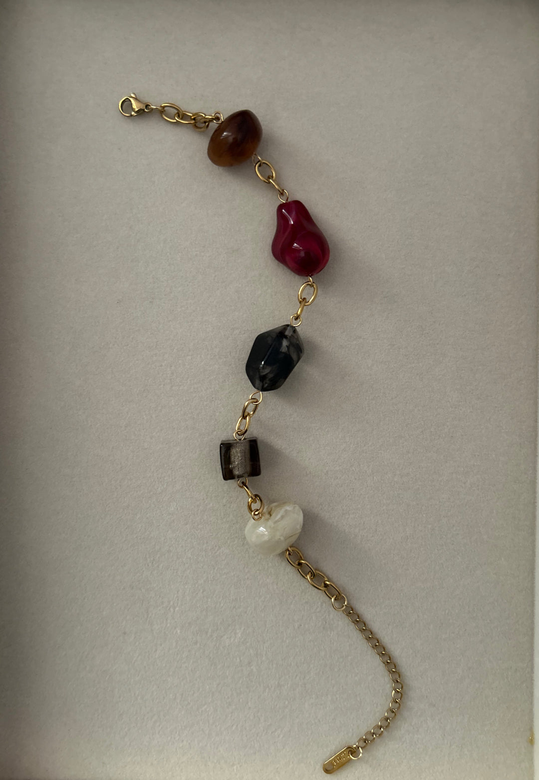 Vintage Style Resin Link Bracelet