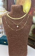 Three Layer Gold PVD Plated Stainless Steel Necklace