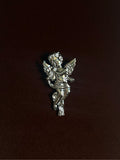Cherub Trumpet Stainless Steel Brooch