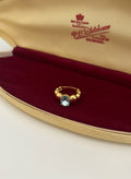 Cyan CZ Stainless Steel Ring