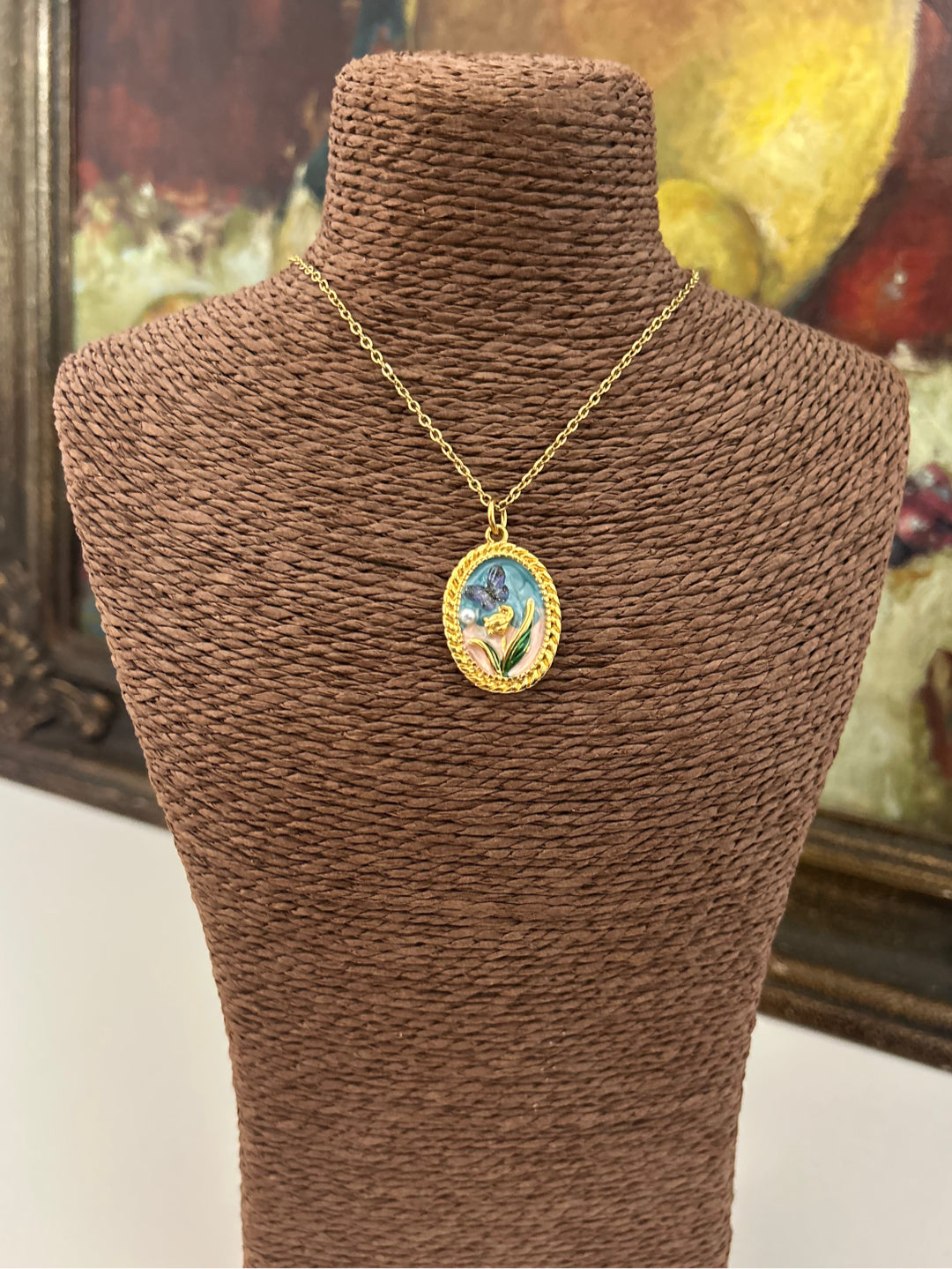 Golden Flutter Stainless Steel Necklace