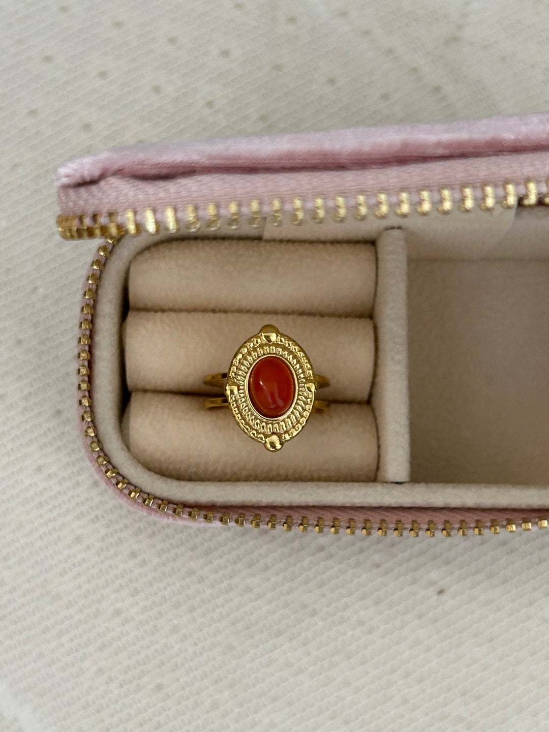 Natural Carnelian Ring
