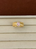 Avira Pink Cuff Ring