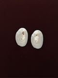 Fluid Oval Stud Earrings