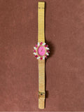 Pink Jade Rosette Watch