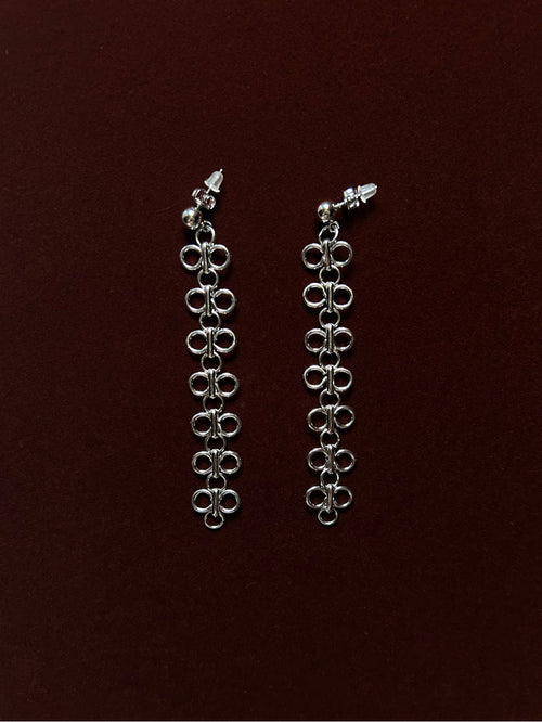 Clover Tassel 304 Stainless Steel Earrings