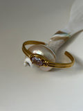 Luna Solitaire Cuff Bracelet