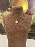 Crimson Flora Stainless Steel Necklace