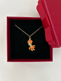 Dainty Enamel Zirconia Fish Necklace